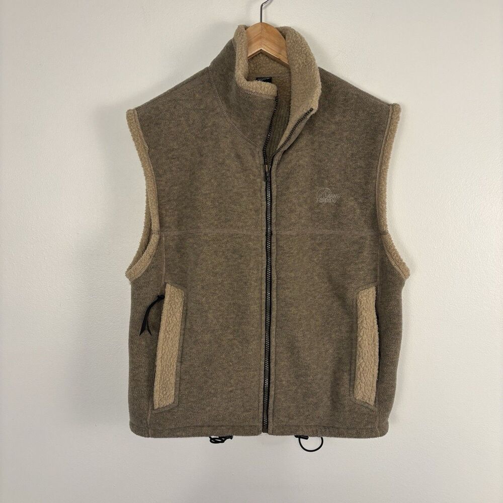VTG 90s Lowe Alpine Fleece Vest Made Canada Outdoor Aleutian 375 Gorpcore Gilet